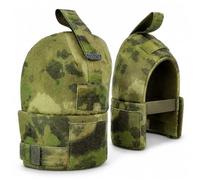 Protezioni spalle MOLLE regolabili in nylon mimetico, set da 2 | Coppia In Nylon Con Cinghie Hook and Loop Regolabili Fodera Traspirante E Pannelli Per Patch Per Supporti Modulari