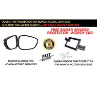 Protezioni specchietti laterali antifurto e protezione sensore radar anterior...