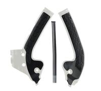 Protezioni telaio per bici da cross Coppia, Black and white | Biciclette da trail 2018-2024 da 85 con copertura antiusura strutturata per ciclisti
