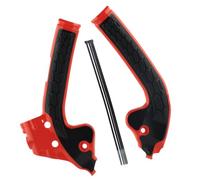 Protezioni telaio per bici da cross Coppia, Black red | Biciclette da trail 2018-2024 da 85 con copertura antiusura strutturata per ciclisti