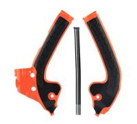 Protezioni telaio per bici da cross Coppia, BlackOrange | Biciclette da trail 2018-2024 da 85 con copertura antiusura strutturata per ciclisti