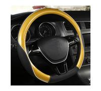 Protezioni Volante Per La Protezione Volante Per Juke 36 Cm Protezione Copertura Volante 'auto Antiscivolo In Pelle Coprivolanti(YELLOW 36CM D SHAPE)