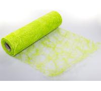 Protinam, Runner da tavola “Sizoflor”, larghezza 30 cm, adatto per decorare la tavola durante le grigliate, in estate, per Pasqua, Natale o matrimoni, Plastica, kiwi grün 6280, 5m