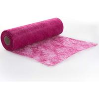 Protinam, Runner da tavola “Sizoflor”, larghezza 30 cm, adatto per decorare la tavola durante le grigliate, in estate, per Pasqua, Natale o matrimoni, Tessuto non tessuto, 3450 fuchsia, 20m