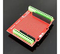 Proto Screw Shield Morsetti a Vite per Schede di Sviluppo Uno e MEGA2560 Area Prototipazione Doppio Lato Pin Femmina Stackable