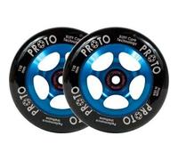 Proto Spoked Sliders Ruote Monopattino Pacco da 2 (110mm - Black On Blue)