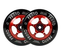 Proto Spoked Sliders Ruote Monopattino Pacco da 2 (110mm - Black On Red)