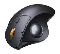 ProtoArc EM04 Mouse Trackball, Mouse Ergonomico Ricaricabile(Bluetooth & 2.4G Wireless), Tracciamento Fluido, Facile Controllo Con Il Pollice, Per PC Mac Windows - Nero