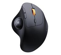 ProtoArc EM04 Mouse Trackball, Mouse Ergonomico Ricaricabile(Bluetooth & 2.4G Wireless), Tracciamento Fluido, Facile Controllo Con Il Pollice, Per PC Mac Windows - Nero