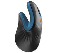 ProtoArc EM11 NL Mouse Ergonomico Verticale Senza Fili Mouse Ottico Ricaricabile con 3 Connessione Multi-Dispositivo (Bluetooth o USB), 3 DPI Regolabili per Computer, iPad, Mac, Windows (Blu)
