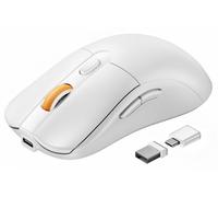 ProtoArc EM15 Mouse wireless Bluetooth, mouse USB C, ricaricabile, compatto, portatile, tipo C, mouse wireless per laptop, tablet, PC, Windows, Mac OS, bianco