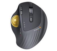ProtoArc Mouse Trackball Senza Fili, EM01 NL 2.4 G USB e Bluetooth Mouse Ergonomico, Controllo Pollice,Angolo Regolabile,5 DPI Regolabile,Ricaricabile per PC,Mac/Pad/Windows - Gold Ball