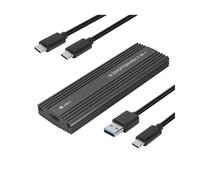 Protocollo NVME/SATA da 10 Gbps USB 3.1 a M.2 NGFF PCIe SSD-Nero