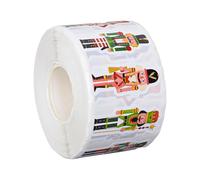 Protoence Adesivi Murali,500 Pezzi Autoadesivi Per La Decorazione Della Casa - Piccoli Adesivi Natalizi - Per Telefono Auto Computer Scuola Classe Camera Dormitorio Appartamento Vacanza Compleanno