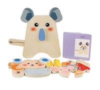 Protoence Puzzle in Legno per Bambini | Puzzle a con Animali in Legno,Attività Sensoriali Interattive per Bambini Ragazzi Studenti | Casa Scuola Viaggio Regalo Completo Infantile