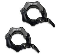 Protone Fermagli olimpici per bilanciere da 5,1 cm o 2,5 cm, con morsetti a sgancio rapido da 5 cm o 2,5 cm, per sollevamento pesi (1 pollice nero)