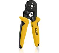 Pinza Crimpatrice Capicorda,terminale Isolato 0.25-10 mm² con 1200 pezzi Connettore del Cavo (Pinza + 1200 Puntalini)