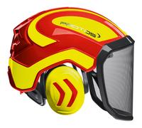 PROTOS Casco integrale FOREST rot - neongelb