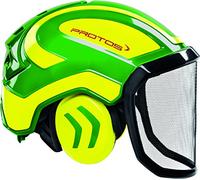 Protos Forest, casco di sicurezza integrale con protezione dell'udito, Verde, 204002-10-82