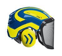 Protos, Forest, casco di sicurezza integrale, con protezione dell'udito, visiera grossolana