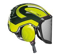 Protos Integral Arborist - Casco Forestale per Arboricoltore (Verde Olvia/Giallo Neon)