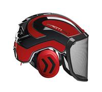 Protos Integral Forest - Casco Forestale (Nero/Rosso)