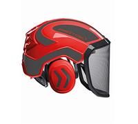 Protos Integral Forest - Casco forestale (rosso/grigio)