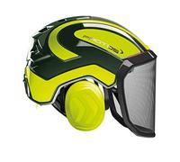 Protos Integral Forest - Casco Forestale (Verde Oliva/Giallo Neon)