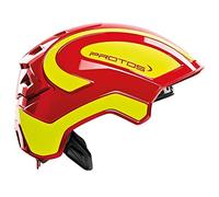 Protos Integral Industry Integral - Casco di sicurezza, colore: rosso/giallo, rosso/giallo, Taglia unica