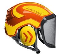 Protos Protezione-Testa Integrale Arborist (Arancio-Giallo)