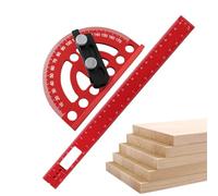 Protractor Angle Finder - 0-180 Degree Adjustable Multi-functional Gauge