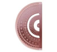 Protractor Angle Finder, Measuring Tool, 4.02x2.24 Inches Compact Size 180 Metal Precision, Angolo Gauge for Engineering, Woodworking, Drafting, School and Construction