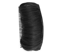 Protuberanza per capelli, Imbottitura invisibile per capelli soffici per corti Lunghi Clip per protuberanza naturale per volume Fai da te Aumentare il soffio traspirante per donne Ragazze Nero, Clip