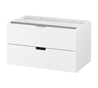 ProTuning Cassettiera modulare NORDLI con 2 cassetti, 80x45 cm, bianco