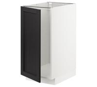 ProTuning METOD Base cab f lavello/raccolta differenziata, bianco/Lerhyttan tinto nero, 40x60 cm