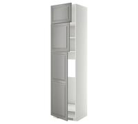 ProTuning METOD Cabina alta per frigorifero con porte 3, bianco/Bodbyn grigio, 60x60x240 cm