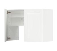 ProTuning METOD Cappa da parete cb f extr w shlf/porta, bianco Enköping/effetto legno bianco, 80x60 cm