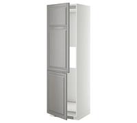 ProTuning METOD Hi cab f frigorifero o congelatore w 2 drs, bianco/grigio Bodbyn, 60x60x200 cm