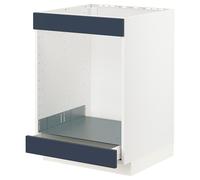 ProTuning METOD/MAXIMERA Cabina base per piano cottura+forno con cassetto, bianco Axstad/blu opaco, 60x60 cm