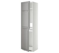 ProTuning METOD mobile alto per frigorifero/congelatore, 60x60x220 cm, bianco/Bodbyn grigio