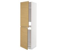 ProTuning METOD Mobile alto per frigorifero/congelatore, bianco/effetto rovere Voxtorp, 60x60x220 cm