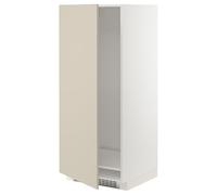 ProTuning METOD Mobile alto per frigorifero/congelatore, bianco/Havstorp beige, 60x60x140 cm