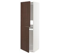 ProTuning METOD Mobile alto per frigorifero/congelatore, bianco/marrone Sinarp, 60x60x200 cm