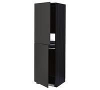 ProTuning METOD Mobile alto per frigorifero/congelatore, nero/nichel antracite opaco, 60x60x200 cm