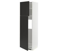 ProTuning METOD Mobile alto per frigorifero w 2 ante, bianco/nichel antracite opaco, 60x60x200 cm