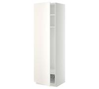 ProTuning METOD Mobile alto w ripiani/cestino metallico, bianco/Veddinge bianco, 60x60x200 cm