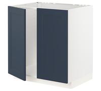 ProTuning METOD Mobile base per lavello + ante 2, bianco Axstad/blu opaco, 80x60 cm