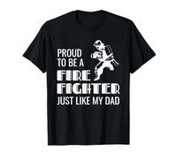 Proud 2nd Generation Firefighter Illustration - Like My Dad Maglietta