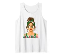 Proud Algerian Girl Algeria Flag Algerian Girlfriend Wife Canotta