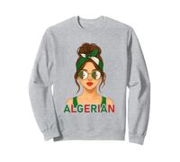 Proud Algerian Girl Algeria Flag Algerian Girlfriend Wife Felpa